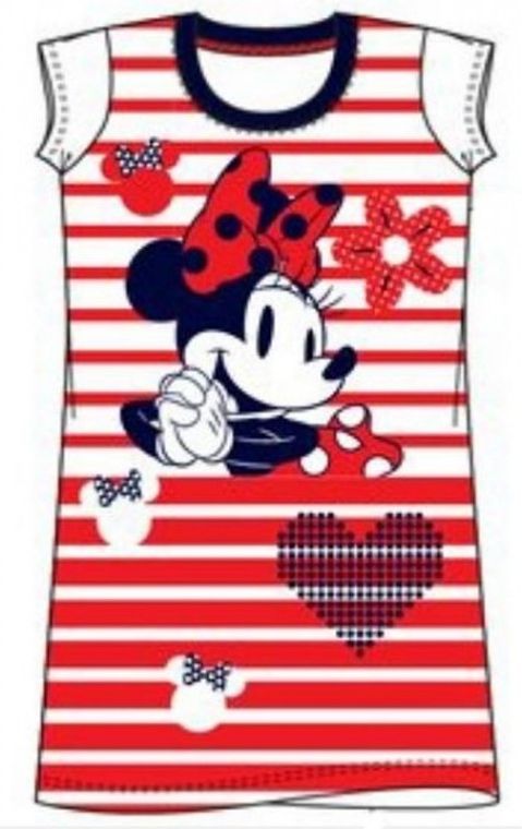 Sun City - Dívčí noční košile Minnie Mouse (Disney)  - červená - vel. 104 - obrázek 1