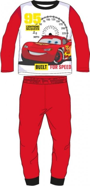 E plus M - Chlapecké / dětské bavlněné pyžamo AUTA - CARS PIXAR - BLESK MCQUEEN 95 - červené - vel. 98 - obrázek 1