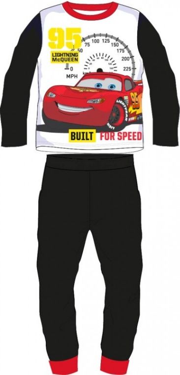 E plus M - Chlapecké / dětské bavlněné pyžamo AUTA - CARS PIXAR - BLESK MCQUEEN 95 - černé - vel. 110 - obrázek 1