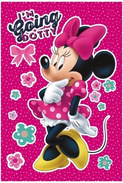 Star - Dětská / dívčí růžová fleecová deka Minnie Mouse - Disney / 100 x 150 cm - obrázek 1