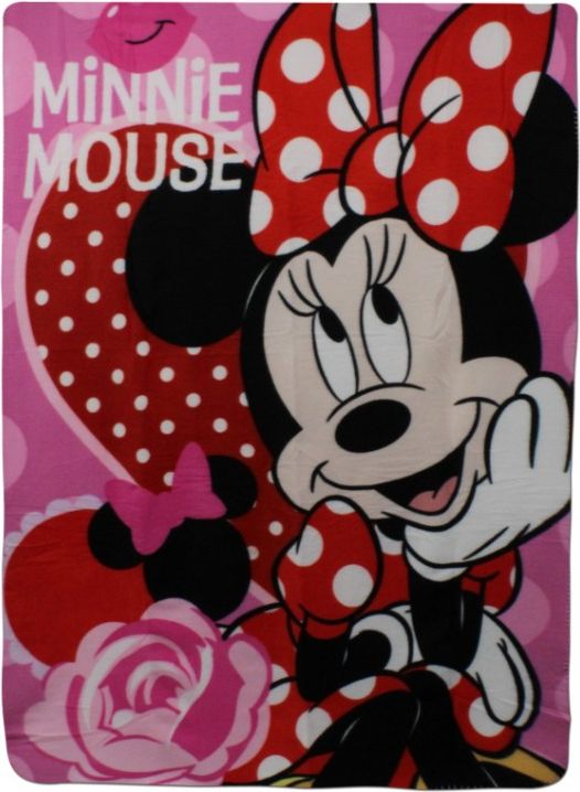 Setino - Dětská / dívčí fleecová deka Minnie Mouse - Disney - 140 x 100 cm - obrázek 1