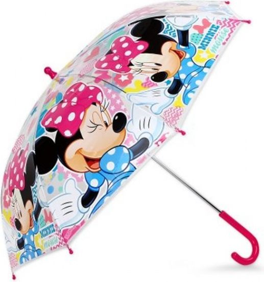 Setino - Dětský / dívčí deštník Minnie Mouse (Disney) - průhledný pro holky - obrázek 1