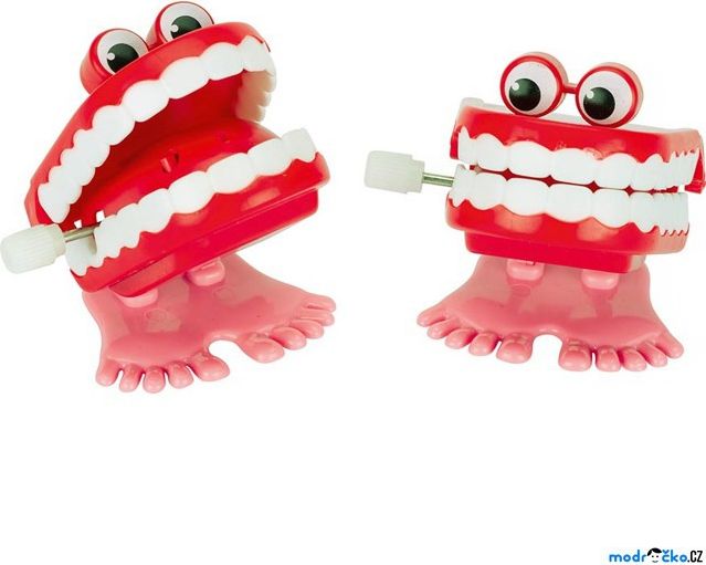 Drobné hračky - Natahovací klapající zuby (Goki) - obrázek 1