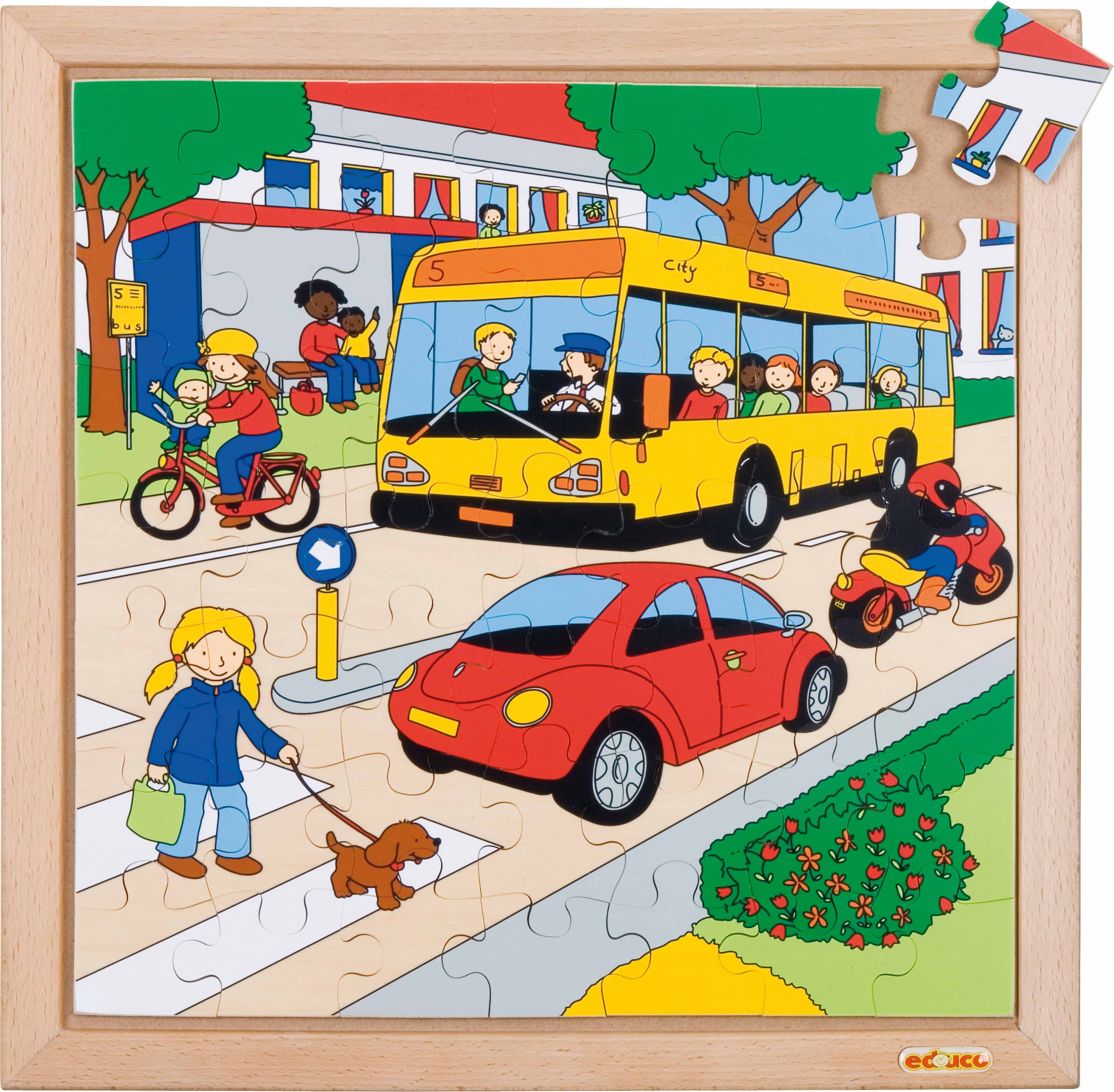 Educo E522070 Transport puzzle - traffic - obrázek 1