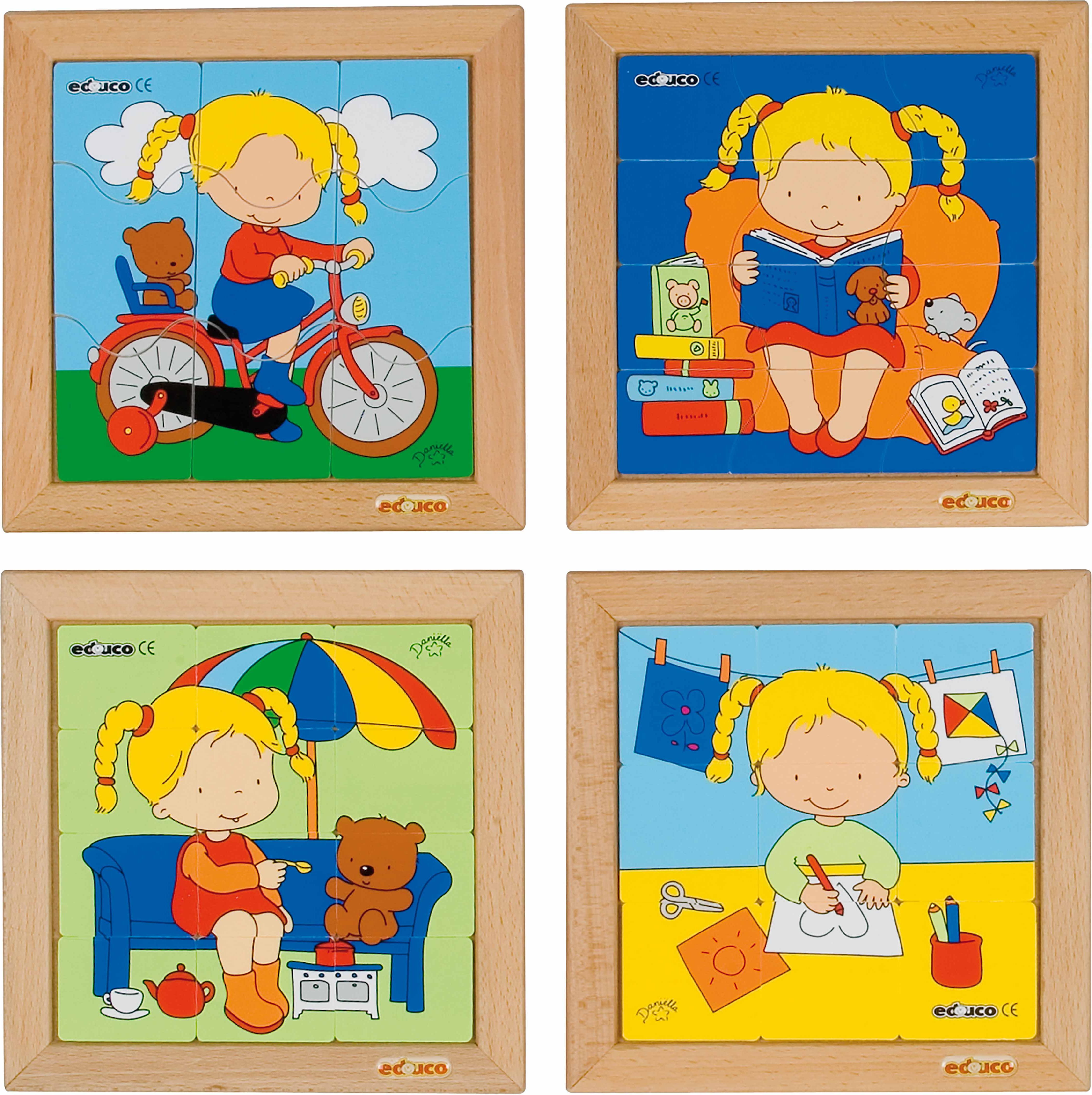 Educo E522056 Puzzle set girls - set of 4 - obrázek 1