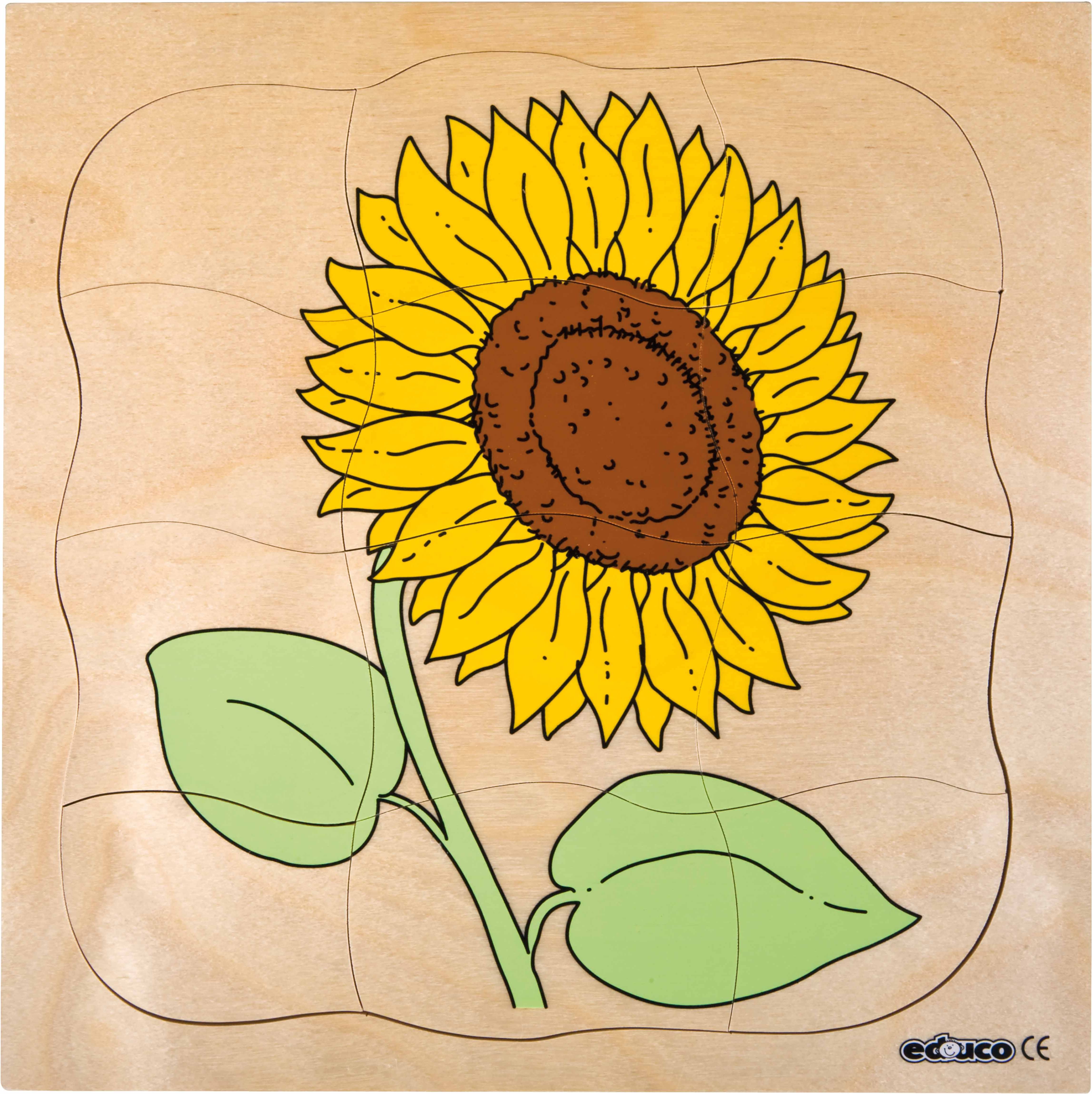 Educo E522018 Growth puzzle - sunflower - obrázek 1