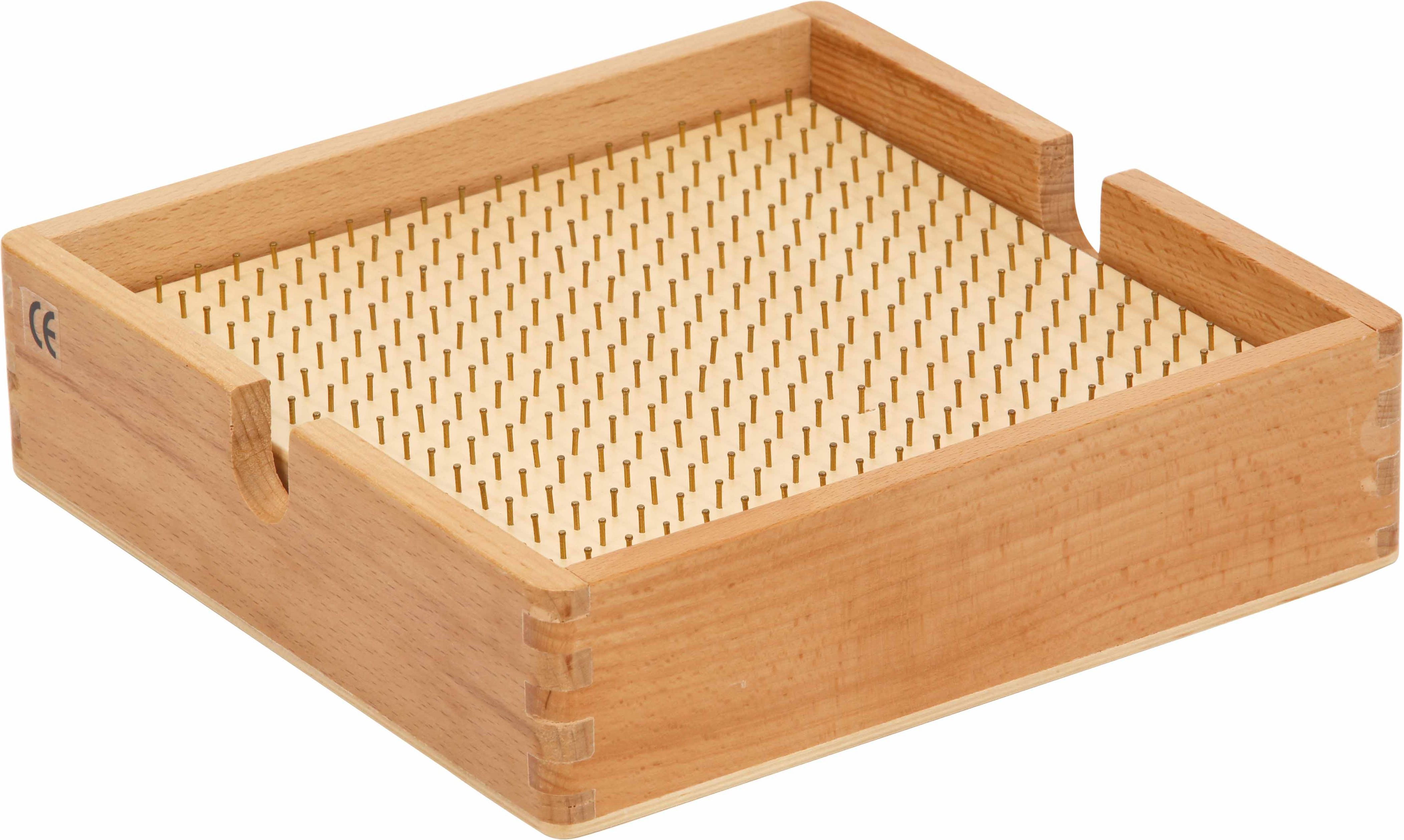 Educo E095026 Bead board wood - square with box - obrázek 1