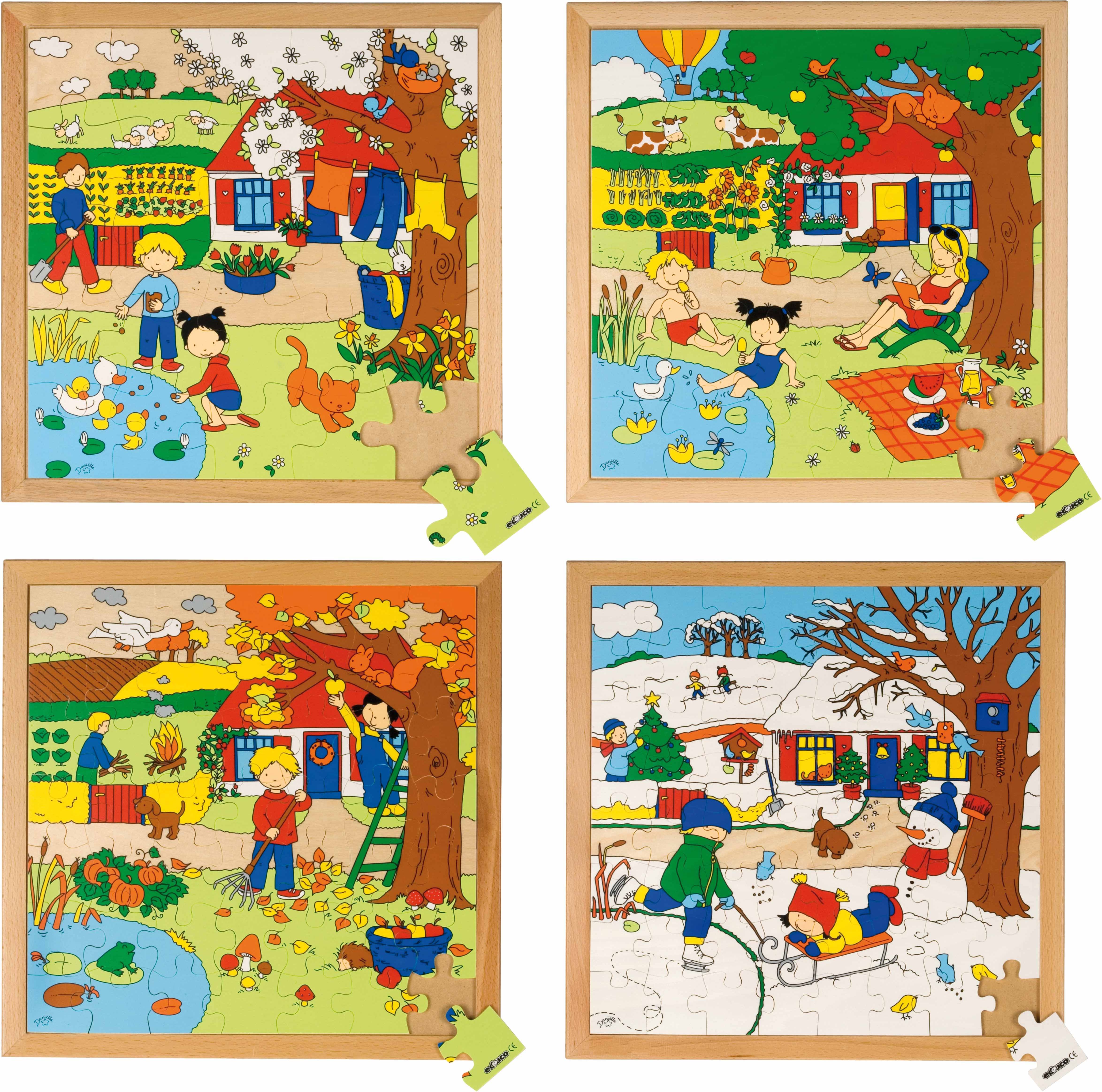 Educo E522116 Season puzzles 2 - set of 4 - obrázek 1
