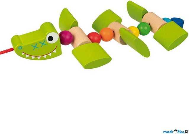 Tahací hračka - Krokodýl usměvavý (Goki) - obrázek 1