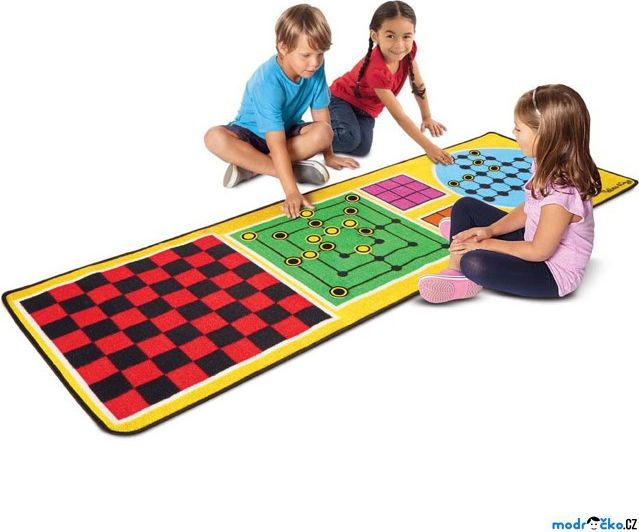 Dětský koberec - 4 hry + 36 dřevěných komponent (M&D) - obrázek 1
