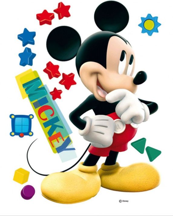 DC FIX Samolepicí maxi nálepka Mickey Mouse AGF00858 85×65cm - obrázek 1