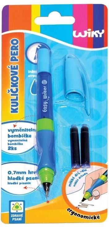 Wiky Wiky Pero kuličkové ergonomické 0,7 mm + 2 bombičky - obrázek 3