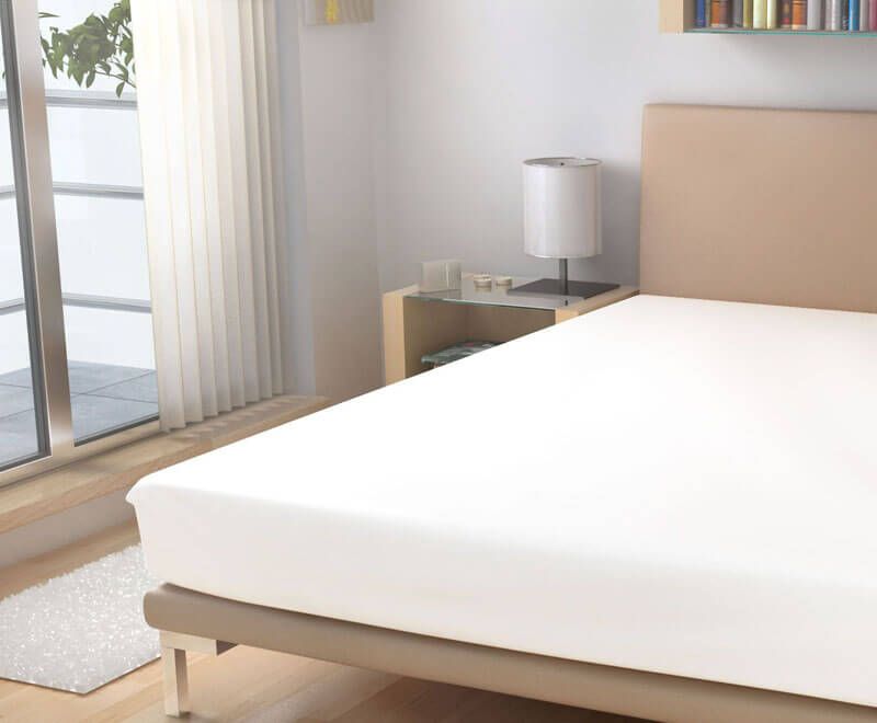 Polášek Nepropustné froté prostěradlo bílé bavlna/PU 90/200 cm - obrázek 1