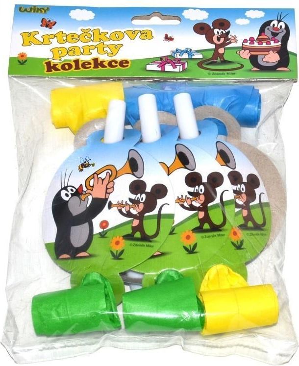 Wiky Wiky Párty frkačka Krtek a kamarádi 6 ks, 14 cm - obrázek 3