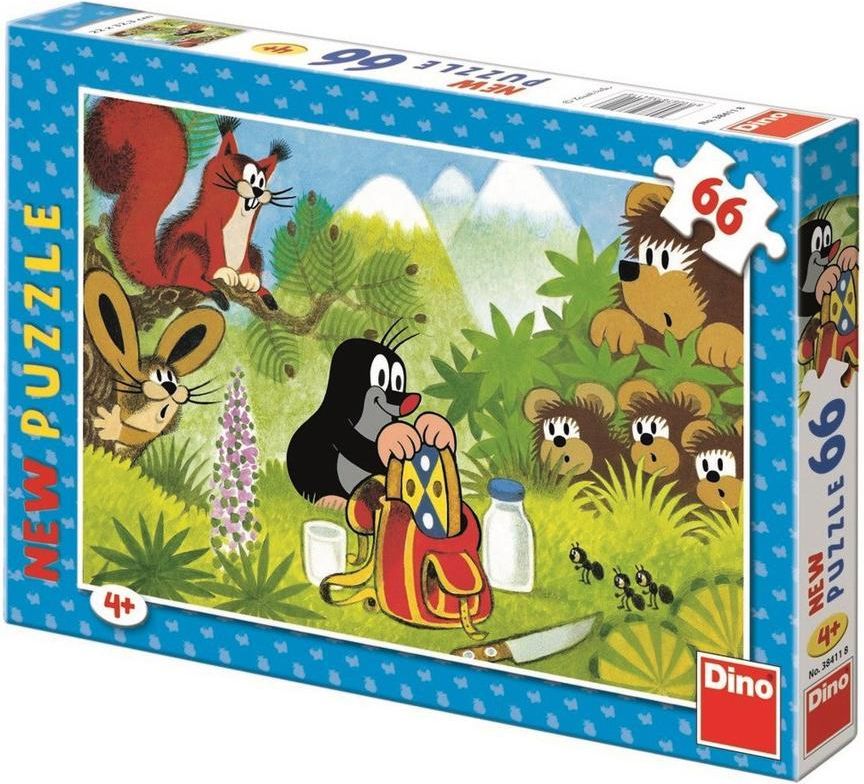 Dino Puzzle Dino Puzzle 66 - Krtek a koláček - obrázek 1