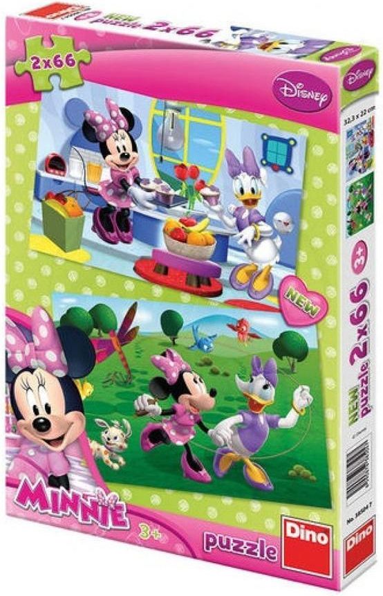 Dino Puzzle Dino Puzzle 2 x 66 - Kamarádka Minnie - obrázek 1