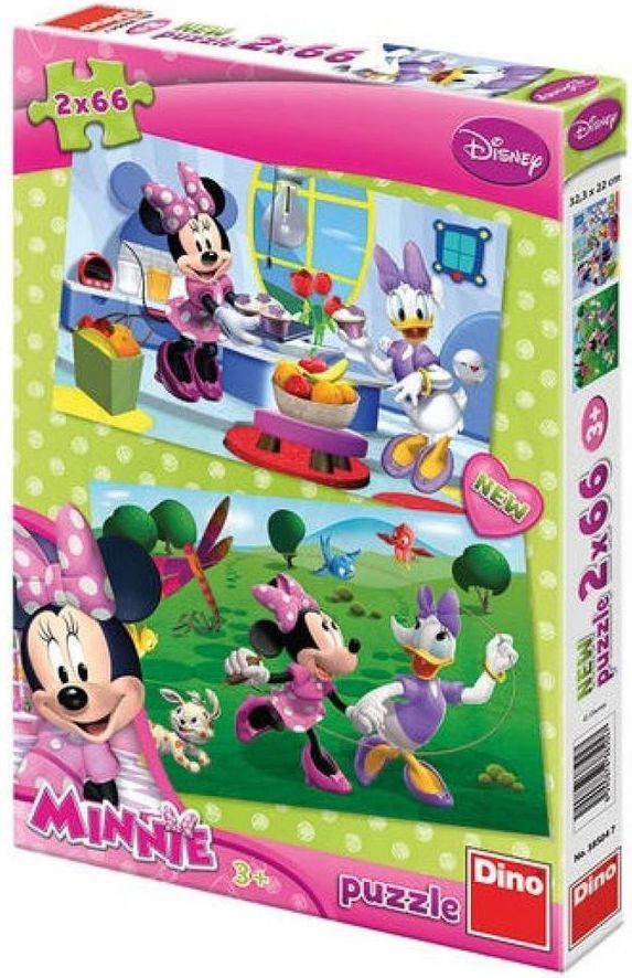 Dino Puzzle Dino Puzzle 2 x 66 - Kamarádka Minnie - obrázek 2