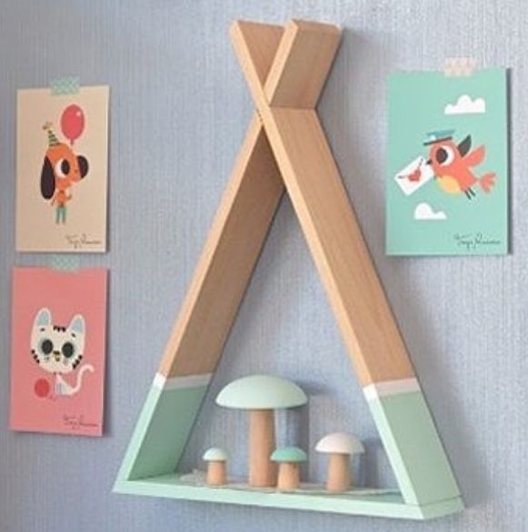 Petit Monkey Polička teepee růžová - obrázek 2