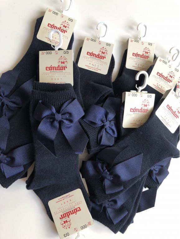 Cóndor Condor dětské podkolenky s mašlí navy 24302_480 Velikost: 8 / 32 - 35 - obrázek 3