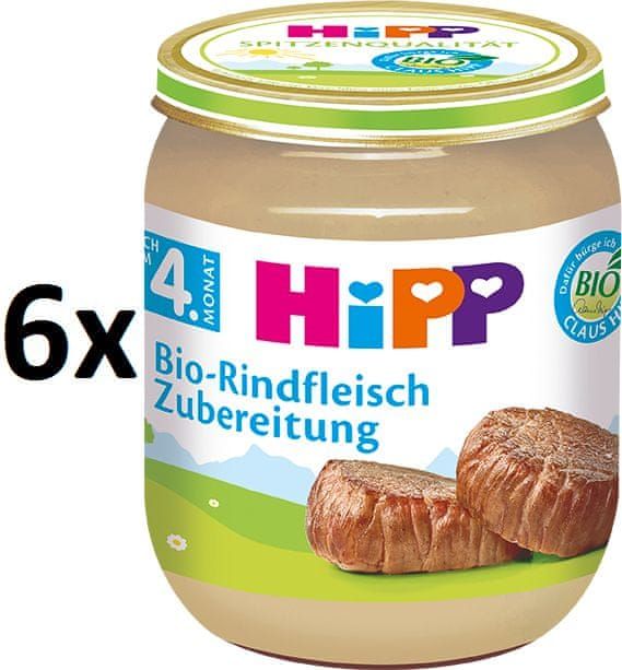 HiPP BIO Hovězí maso - 6 x 125g - obrázek 1