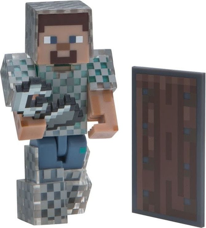 TM Toys Minecraft - figurka Steve v řetězové zbroji - obrázek 1