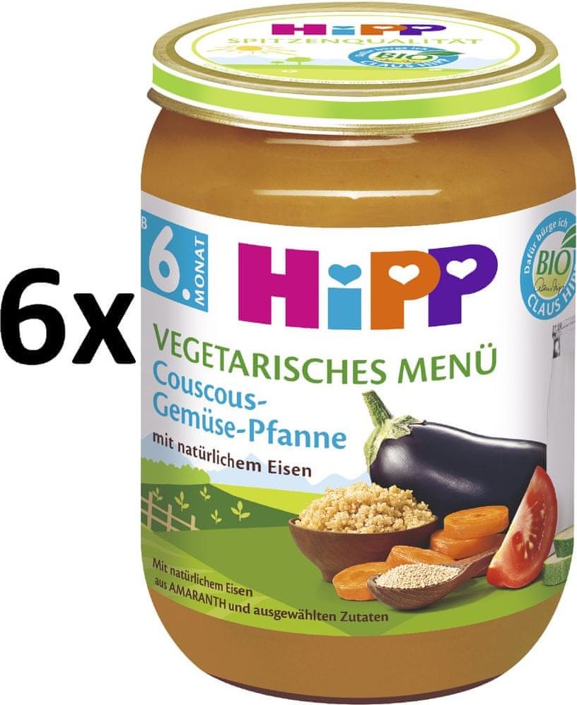 HiPP BIO Kuskus se zeleninou - 6x190g - obrázek 1