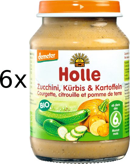Holle Bio Cuketa a dýně s bramborem - 6x190g - obrázek 1