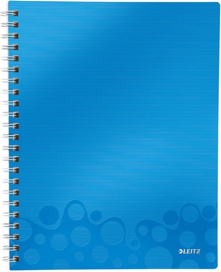 Leitz Blok organizační WOW A4 čtverečkovaný metalicky modrý - obrázek 1