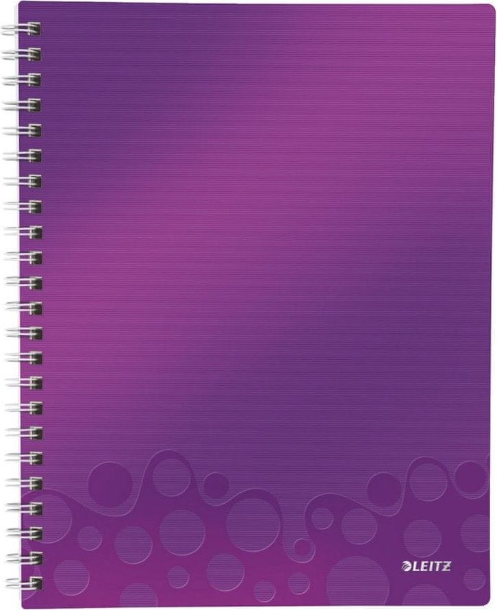 Leitz Blok organizační WOW A4 čtverečkovaný purpurový - obrázek 1