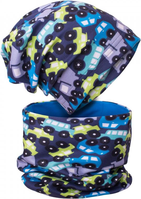 UNUO FLEECOVÁ ČEPICE AUTÍČKA Velikost: M (49-52 cm) - obrázek 2