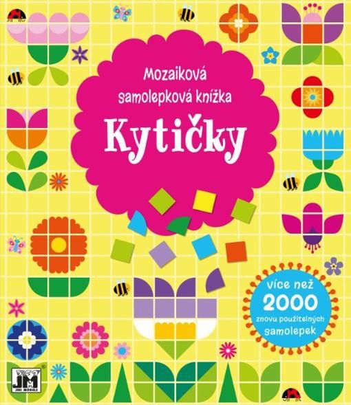 Mozaiková samolepková knížka - Kytičky - obrázek 1