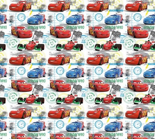 DĚTSKÉ ZÁVĚSY CARS (SADA 2 KS, LIGHT) - obrázek 1
