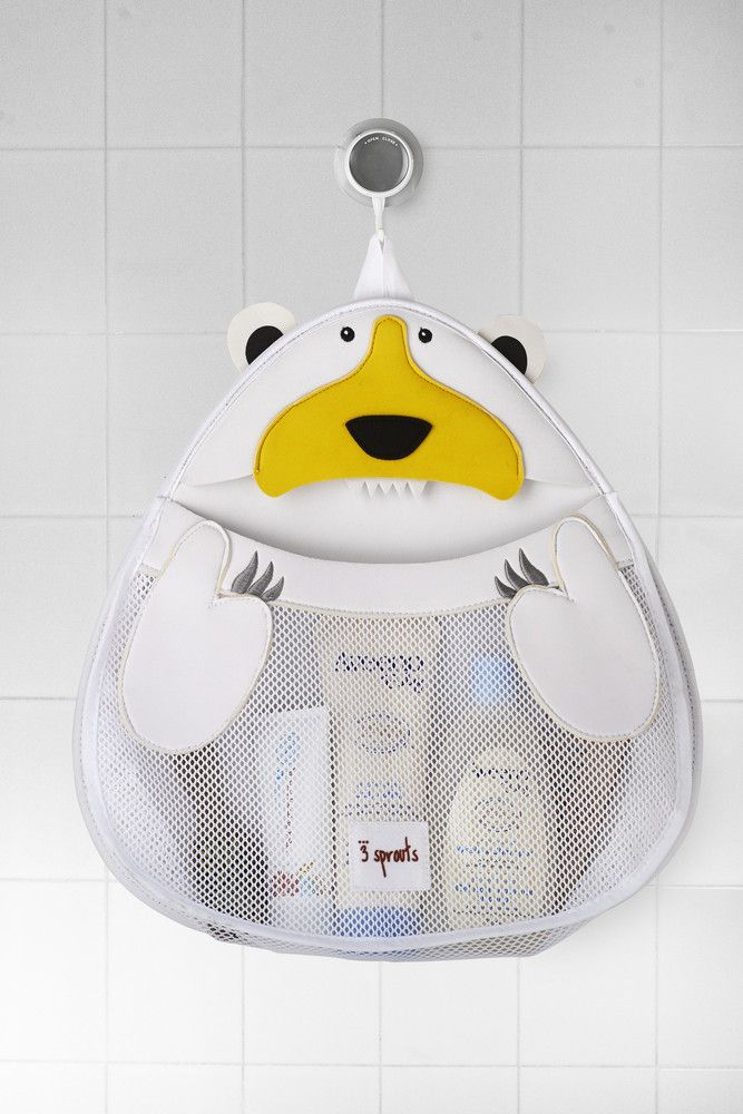 3 SPROUTS BATH STORAGE - KOŠ NA HRAČKY A VĚCI DO KOUPELNY - ŽRALOK - obrázek 3