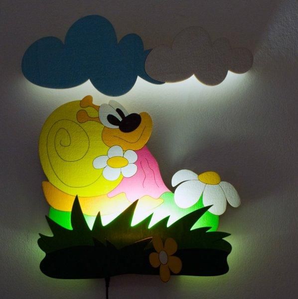 NÁSTĚNNÁ LED LAMPIČKA ŠNEKOVÁ - obrázek 1
