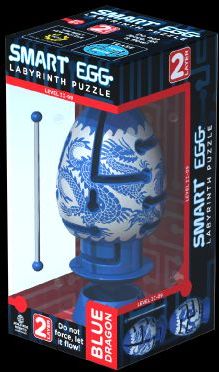 Smart Egg Labyrint v labyrintu hlavolam bludiště plast 10cm asst v krabičce - obrázek 3