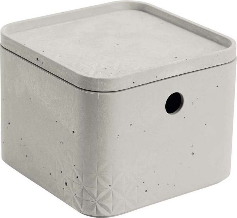 CURVER BETON XS úložný box s víkem 17x17x13cm 3L 04775-021 - obrázek 1