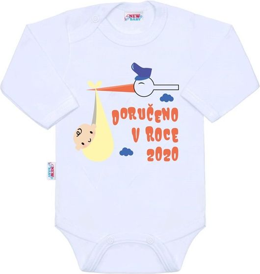 NEW BABY | S potiskem | Body s potiskem New Baby Doručeno v roce 2020 | Bílá | 50 - obrázek 1