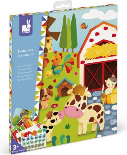 Dětský ateliér mini - plakát farma a samolepky - obrázek 1