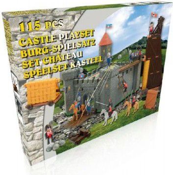 Teddies Hrad rytířský plast 115ks s doplňky 61,5x49x8,5cm - obrázek 1