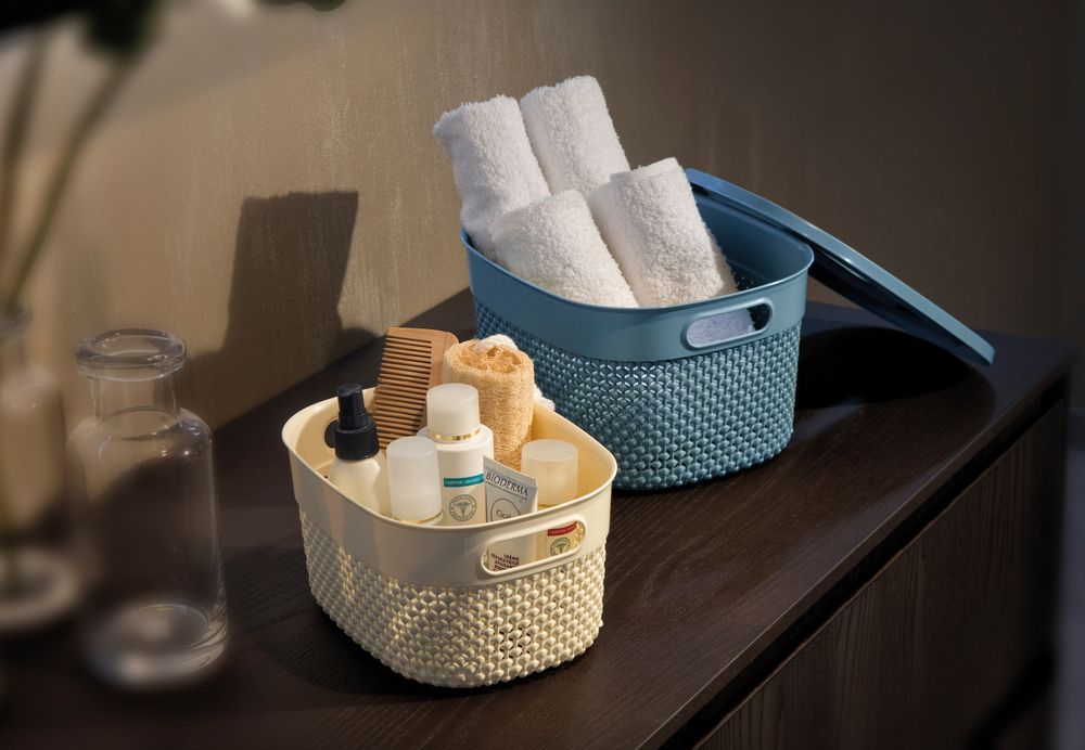KIS Plasotvý košík FILO S krémový R63999 - obrázek 3