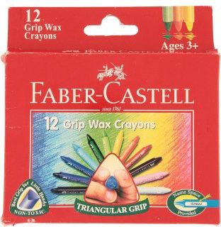 Voskovky Faber-Castell Wax Triangular Crayons - 12 barev - obrázek 1
