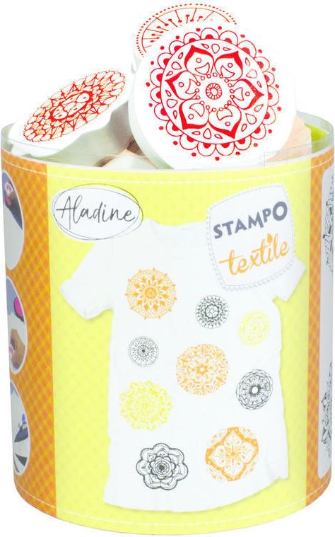 Stampo textil - Mandaly - 9 ks - obrázek 1