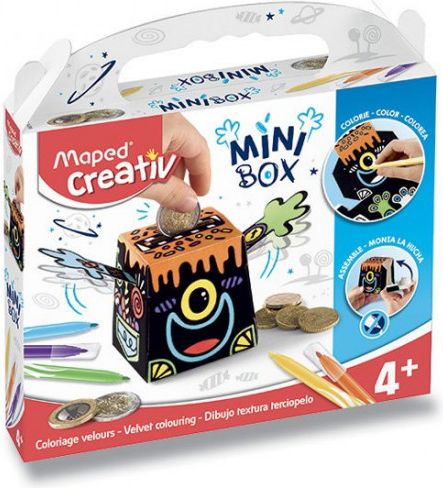Minibox Maped Creativ - Sametové malování - pokladnička - obrázek 1