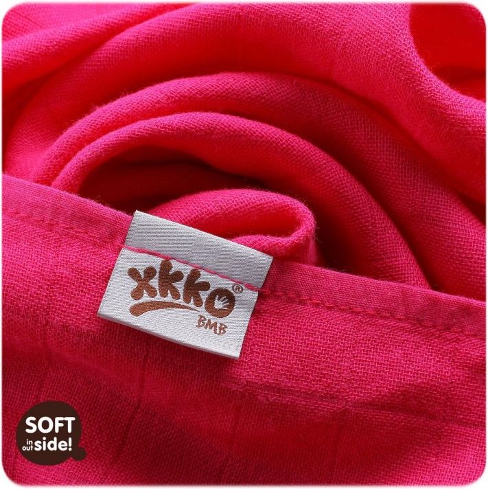 KIKKO Bambusové pleny Colours 70x70 (3 ks) - magenta - obrázek 2