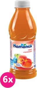 6x HAMÁNEK S broskvemi (500 ml) – nápoj - obrázek 1