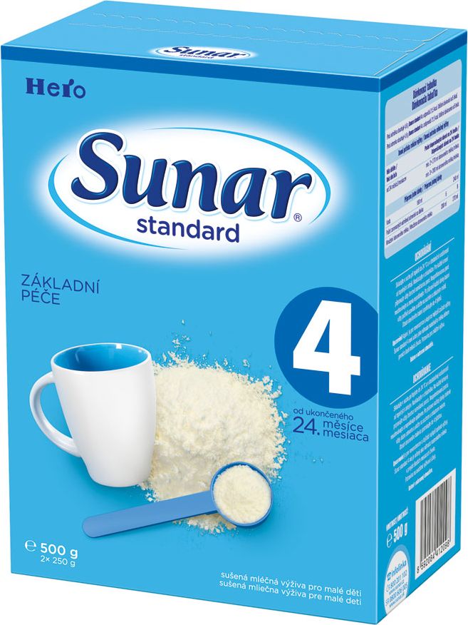 8x SUNAR Standard 4 (500g) – kojenecké mléko - obrázek 2