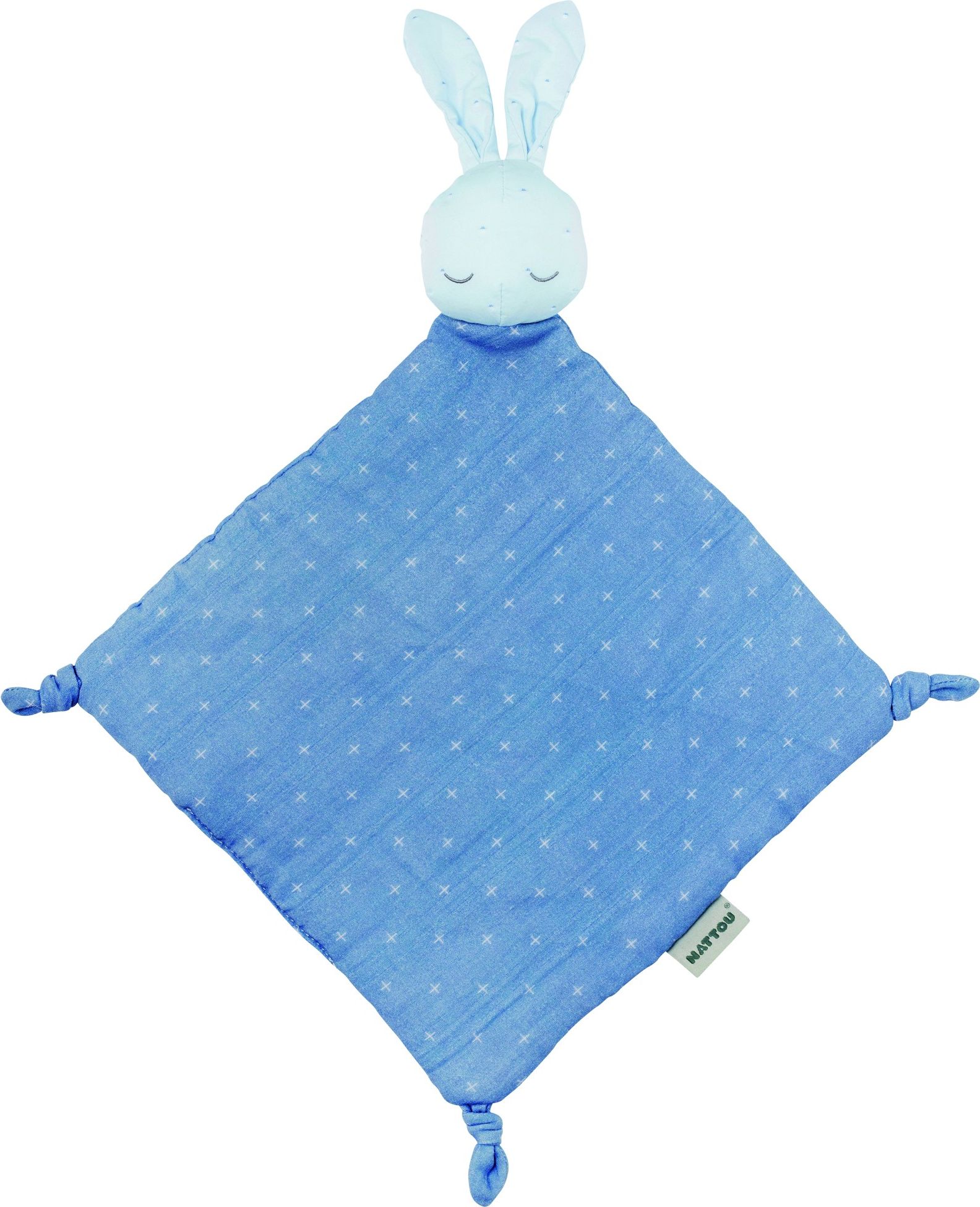 NATTOU Hračka mazlíček PURE BLUE - obrázek 1