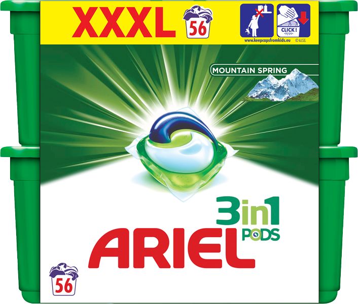 ARIEL Mountain Spring All in 1 Gelové Kapsle - 56 ks - obrázek 1