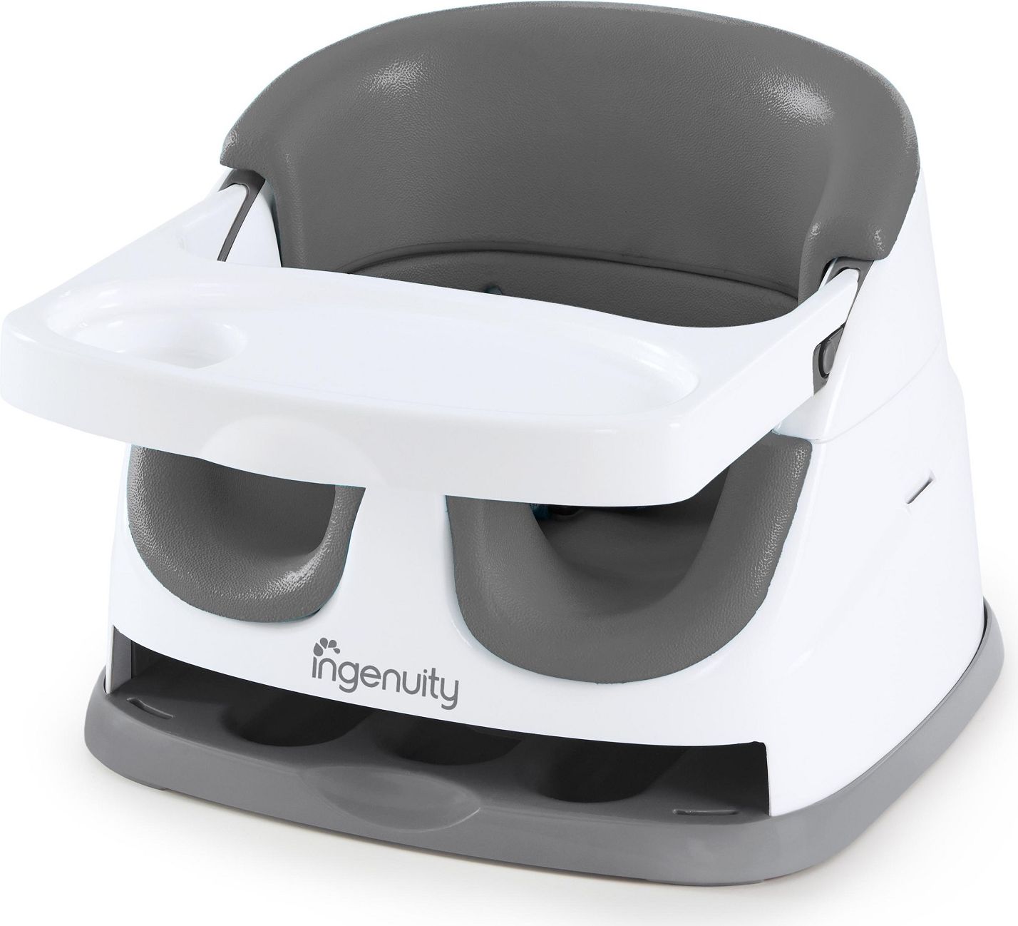 INGENUITY Podsedák na jídelní židli 2v1 Baby Base Slate 6m+, do 22kg - obrázek 1