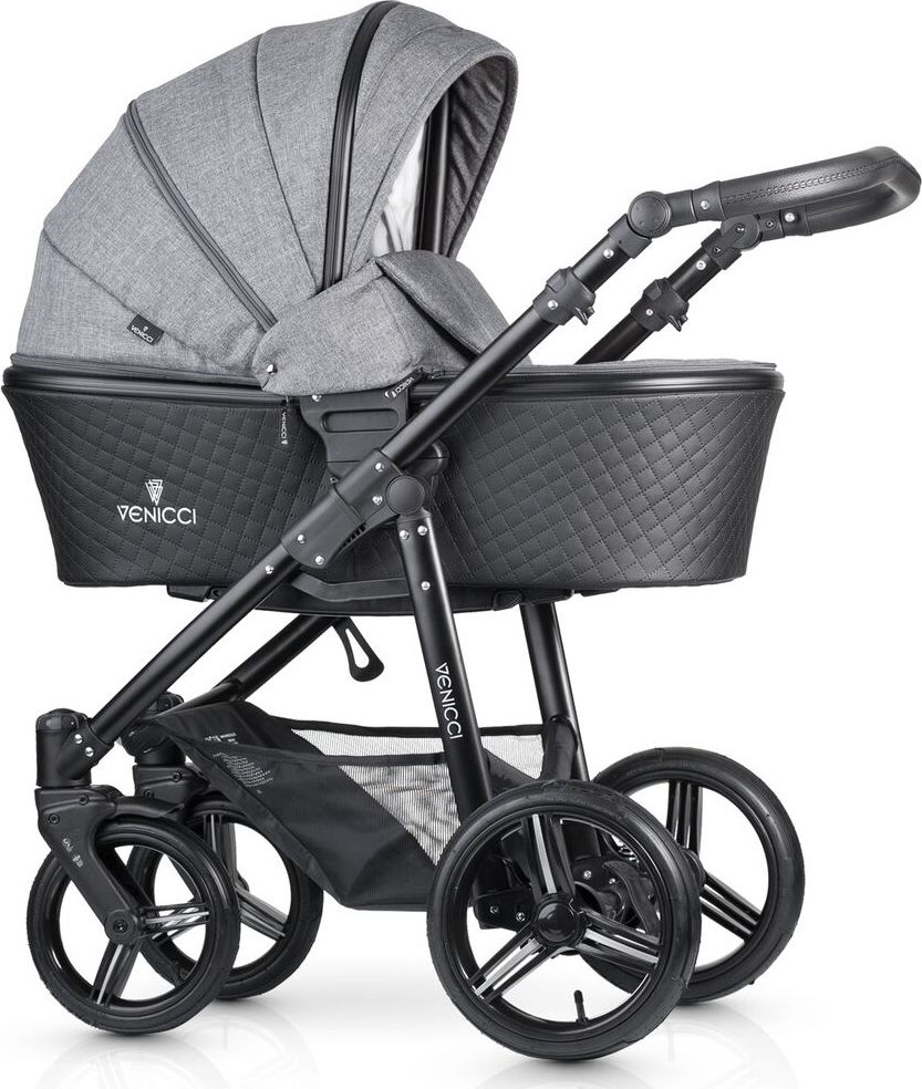 VENICCI Kombinovaný kočárek Shadow – Denim Grey - obrázek 1